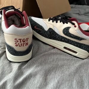 Air max 1 prm keep ripn stop slipn worn 1 time with box from Nike